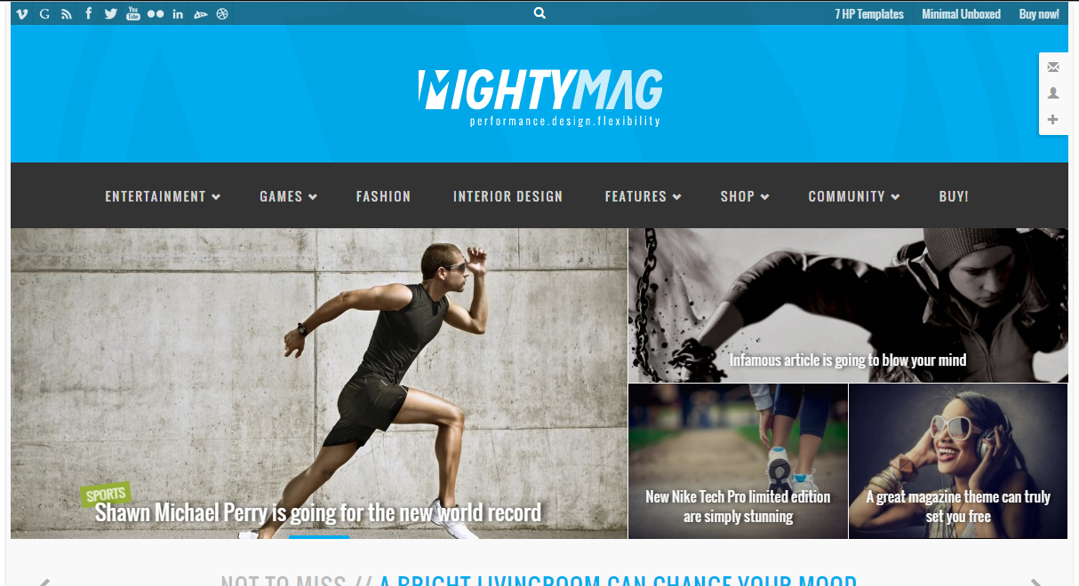 MightyMag WordPress Premium Responsive Template