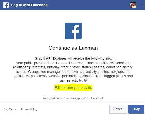 Facebook-third-party-application-dialog-box