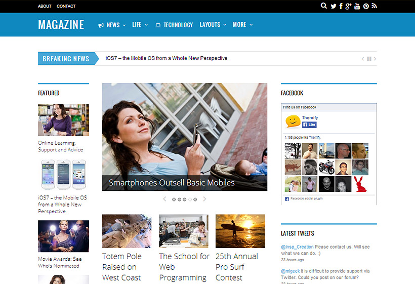 Magazine-Wordpress-Premium Responsive Template-Themify