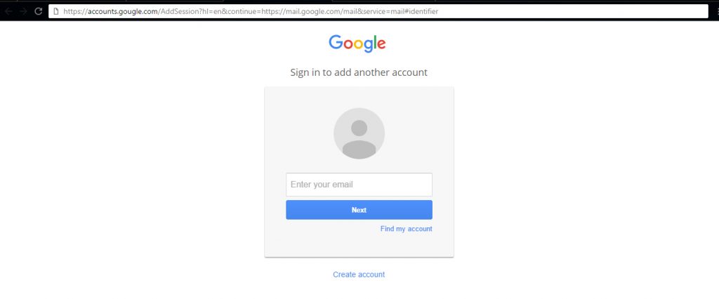 Gmail Phishing Page Example