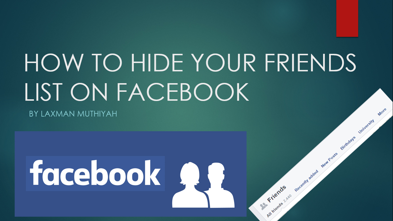 How To Hide Your Friends List On Facebook - The Zero Hack