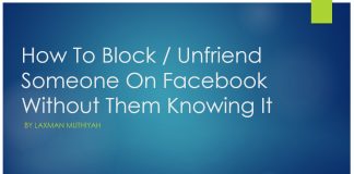 Block Unfriend Facebook