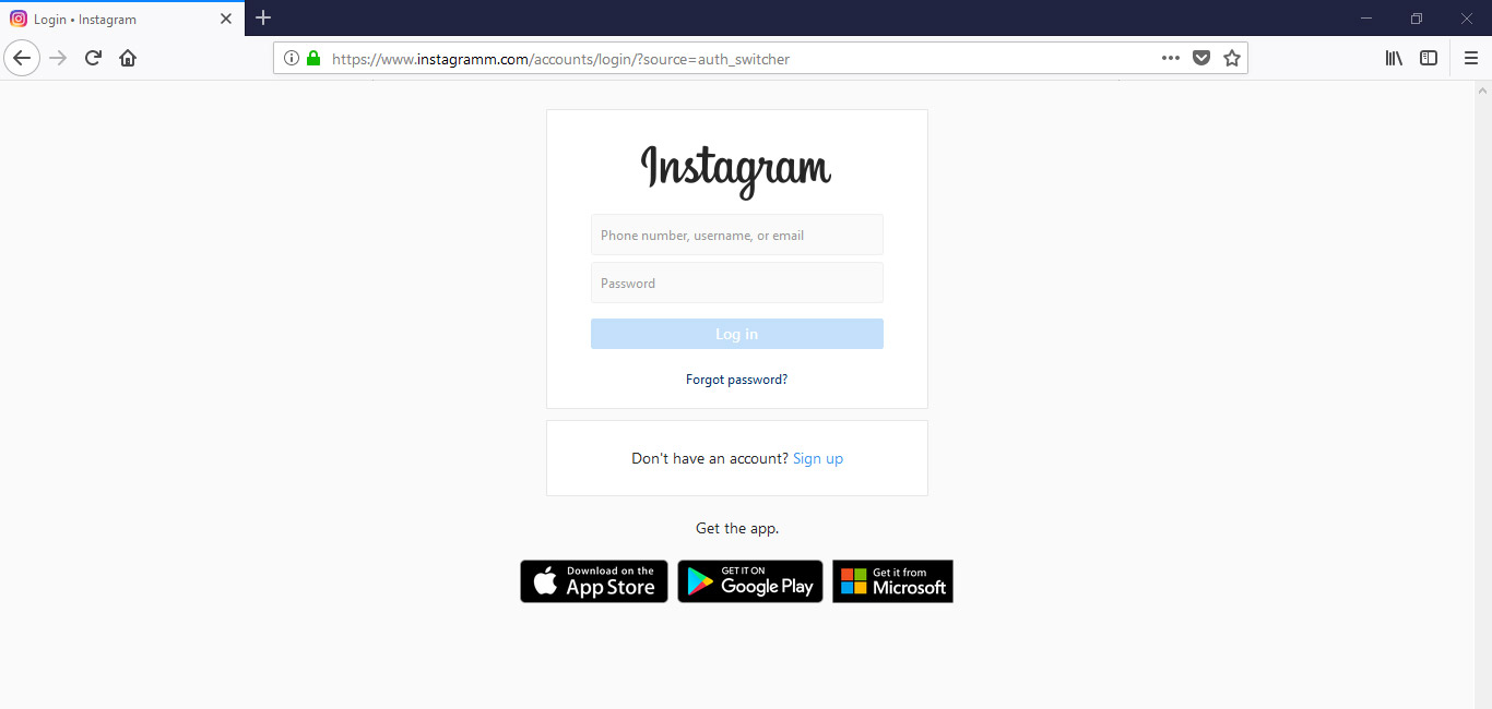 hack instagram phishing page